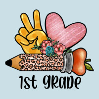 Peace Love 1st Grade Ladies Tee | Teevron