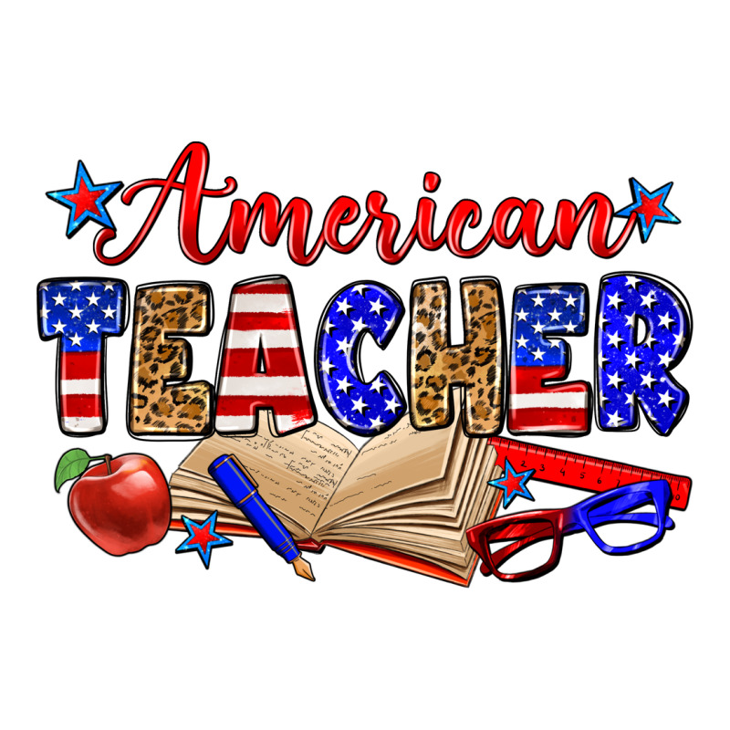 American Teacher Ladies Tee by Zillion Design Studio | Teevron