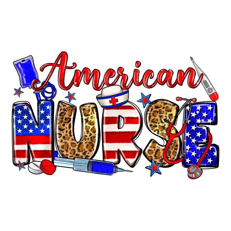 American Nurse Ladies Tee by Zillion Design Studio | Teevron