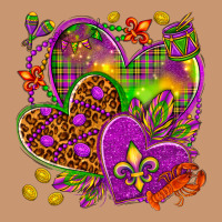 Mardi Gras Hearts Heavyweight Hoodie | Teevron