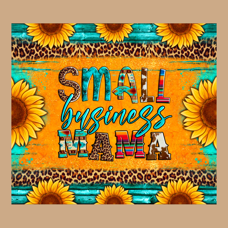 Small Business Mama Leopard Turquoise Aztec Serape Cowhide Sunflowers Vintage Hoodie by Artiststas | Teevron
