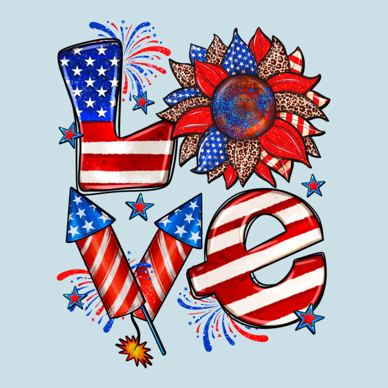 4th Of July Love Ladies Tee by Zillion Design Studio | Teevron