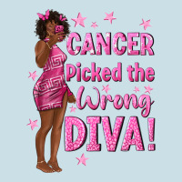 Cancer Picked The Wrong Diva With Black Woman Ladies Tee | Teevron