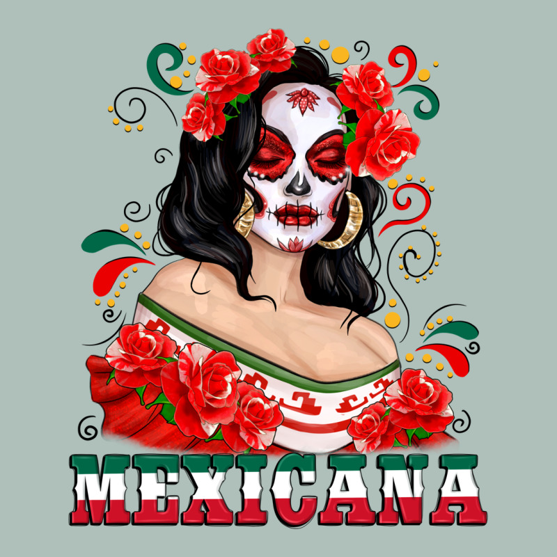 Mexicana With Skull Girl Heavyweight Hoodie by texasbilliewilder | Teevron