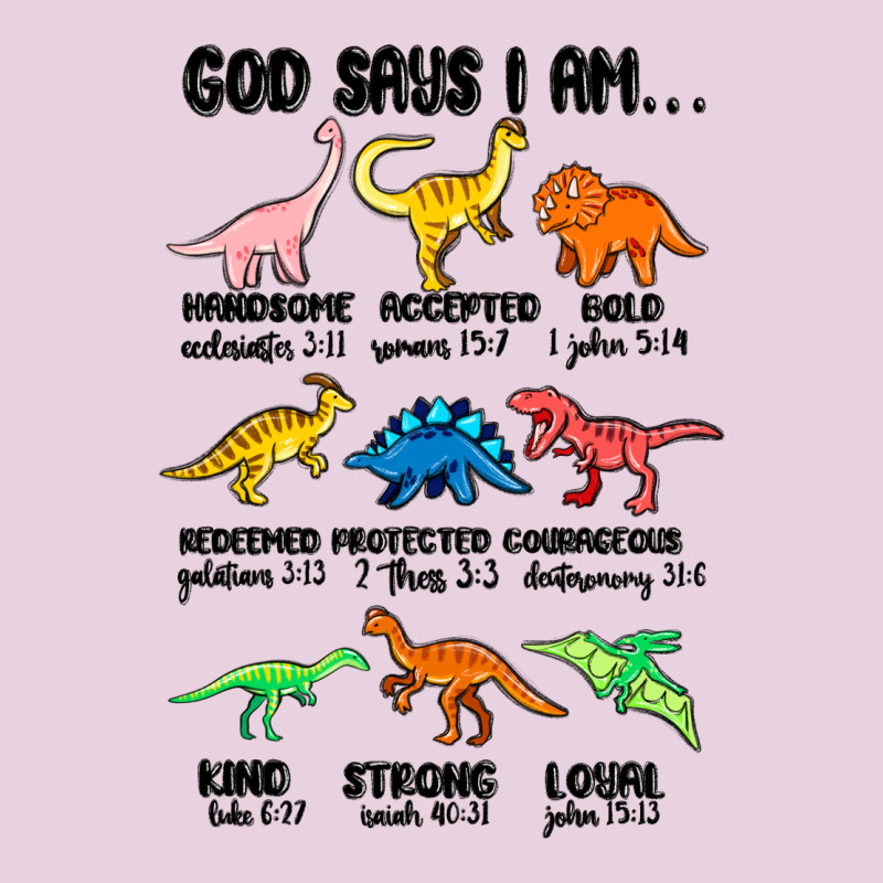 God Says I Am Dinosaurs Handsome Classic Tee by MaliasSmallBusiness | Teevron