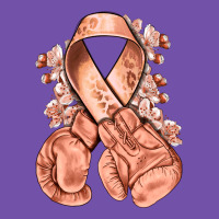 Uterine Cancer Peach Ribbon With Boxing Gloves Premium Sweatshirt | Teevron