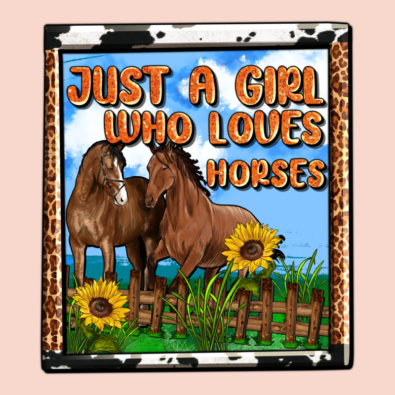Western Just A Girl Who Loves Horses Urban Hoodie by OliviaCreatesArt | Teevron