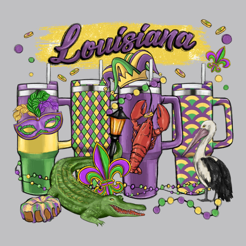 Obsessive Cup Disorder Mardi Gras Long Sleeve Tee by MaliasSmallBusiness | Teevron