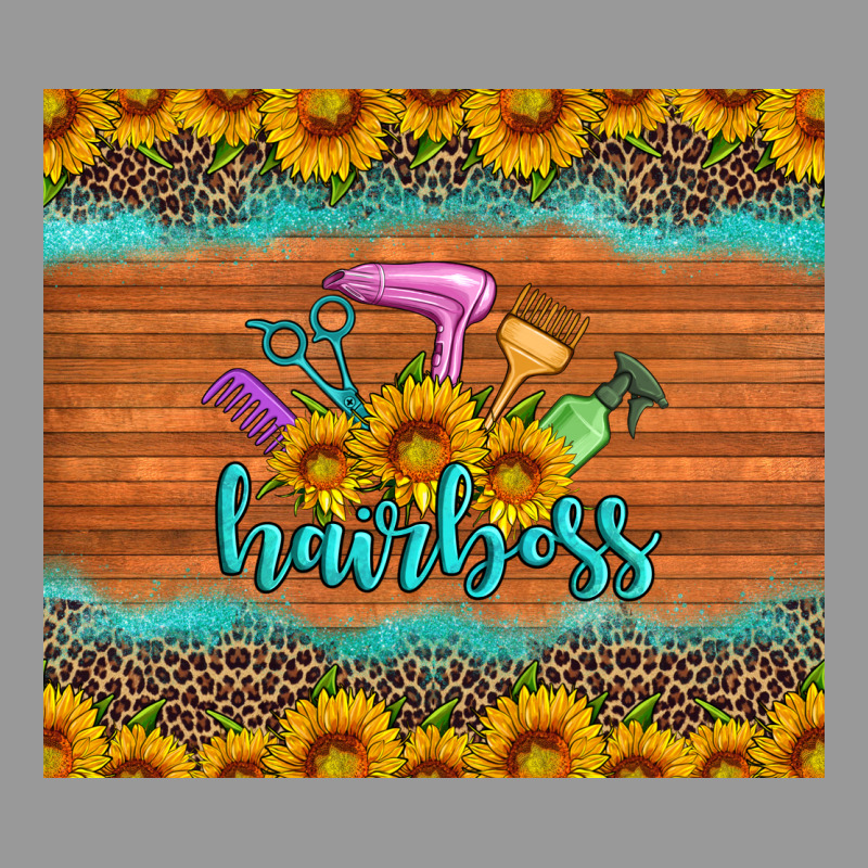 Hairboss 200z Skinny Sunflowers Leopard Hairdresser Vintage Hoodie by Artiststas | Teevron