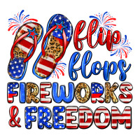 Flip Flops Fireworks And Freedom Ladies Tee | Teevron