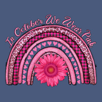 In October We Wear Pink Rainbow Vintage Hoodie | Teevron