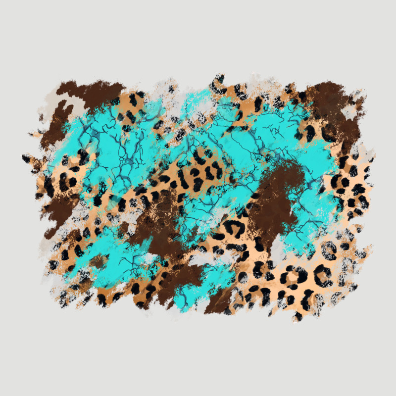 Cowhide Leopard Turquoise Background Classic Tee by AdoDesignShop | Teevron