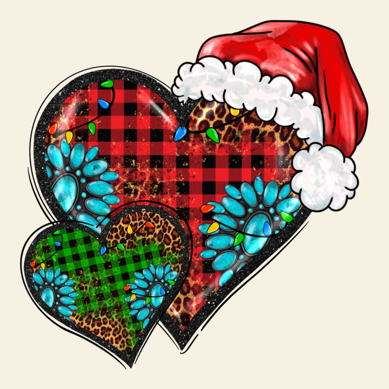 Christmas Heart Gemstones Leopard Vintage Tee by BarkalooDesign | Teevron