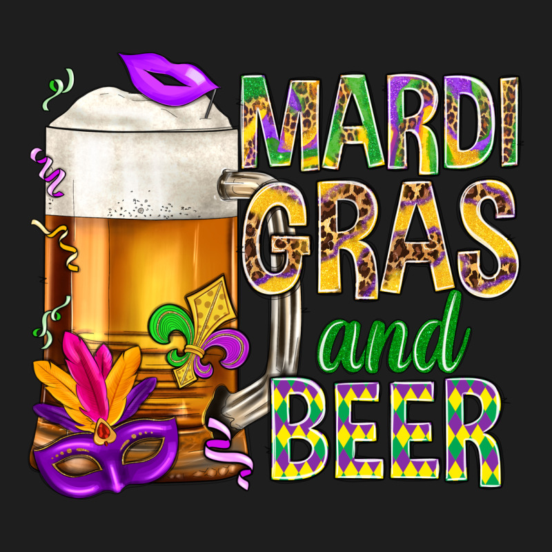 Mardi Gras And Beer Heavyweight Hoodie by NancyCooperArtShop | Teevron
