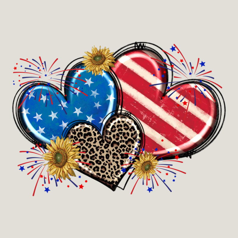American Flag Heart Heavy Core Tee by CowGirlArtShop | Teevron