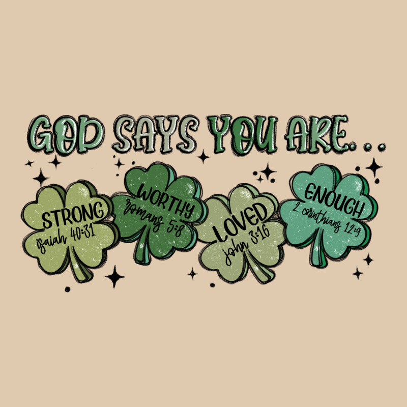 God Says I Am Patrick's Day Heavyweight Sweatshirt by MaliasSmallBusiness | Teevron