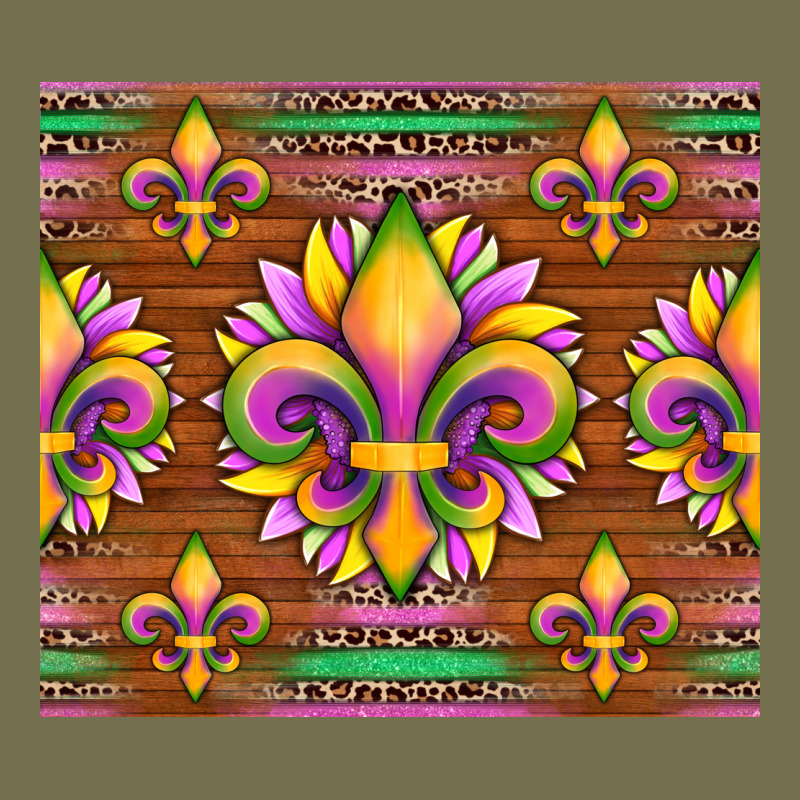 Mardi Gras Sunflowers Fleur, De Lis Glitter Leopard Background Vintage Hoodie by Artiststas | Teevron