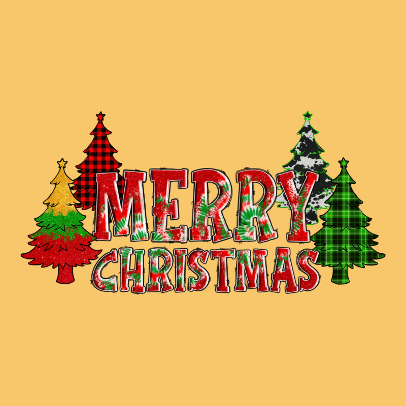Merry Christmas Glitter Plaid Trees Vintage Hoodie by AdoDesignShop | Teevron
