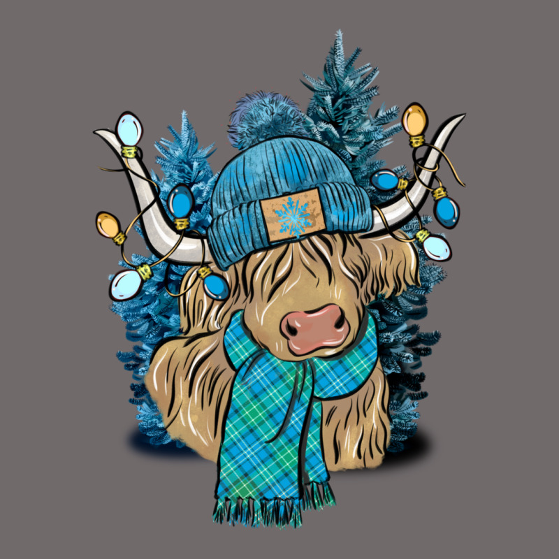 Winter Long Haired Cow Urban Heavy Tee by NancyCooperArtShop | Teevron