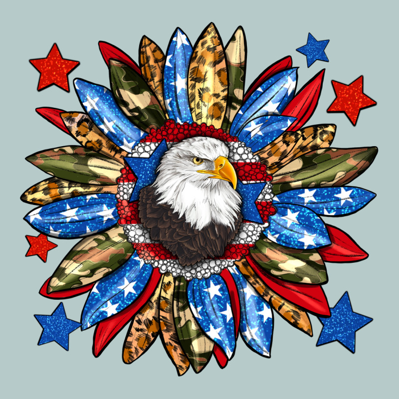 American Flag Sunflower Heavy Core Tee by Neo Western | Teevron
