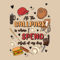 At The Ballpark Is Where I Spend Most Of My Day Heavyweight Sweatshirt | Teevron