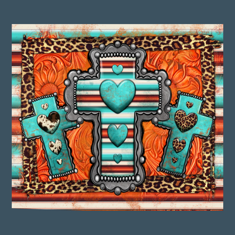 Turquoise Gemstone Crosses Urban Heavy Tee by Jasminsmagicworld | Teevron