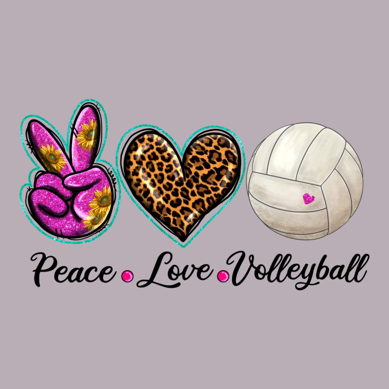Peace Love Volleyball Vintage Tee by BarkalooDesign | Teevron