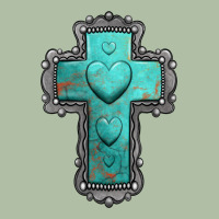 Turquoise Gemstone Cross Urban Heavy Tee | Teevron