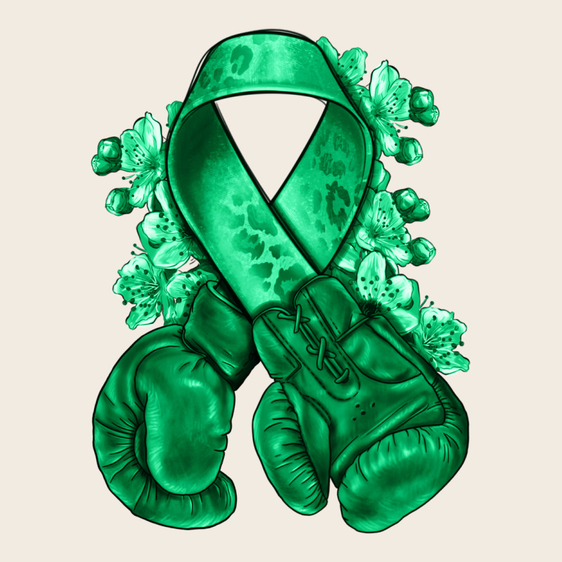 Emerald Green Ribbon Liver Cancer Boxing Gloves Premium Sweatshirt by NancyCooperArtShop | Teevron