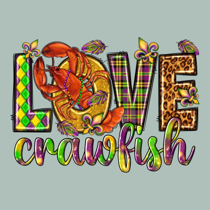 Mardi Gras Love Crawfish Heavyweight Hoodie by NancyCooperArtShop | Teevron