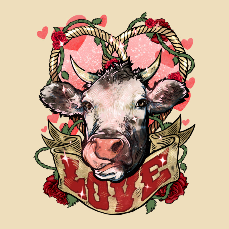 Cow Valentine's Day Love Premium Hoodie by HowdyJamesFarm | Teevron