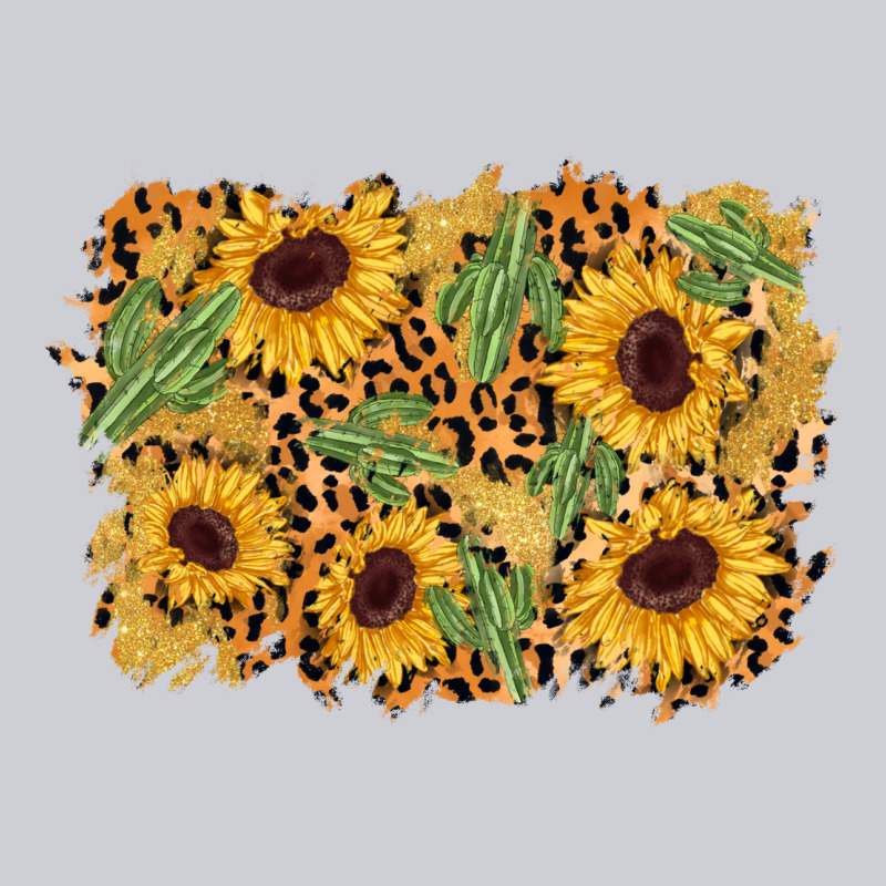 Cactus Leopard Sunflower Glitter Background Classic Tee by AdoDesignShop | Teevron