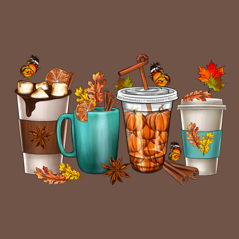 Thankful Coffee Cups Premium Sweatshirt by texasbilliewilder | Teevron