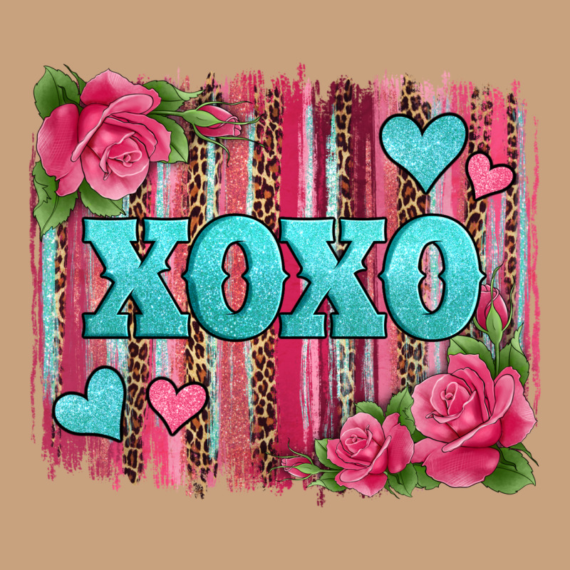 Xoxo Valentines Day Leopard Glitter Brushstroke Vintage Tee by Jasminsmagicworld | Teevron