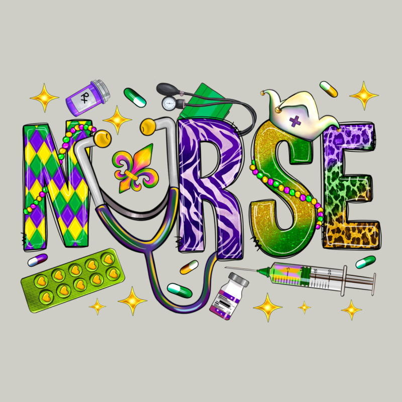 Mardi Gras Nurse Heavyweight Hoodie by NancyCooperArtShop | Teevron
