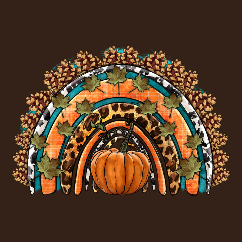 Fall Pumpkin Rainbow Heavy Core Tee by HRA Design Shop | Teevron