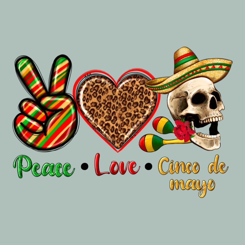 Peace Love Cinco De Mayo Heavyweight Hoodie by texasbilliewilder | Teevron