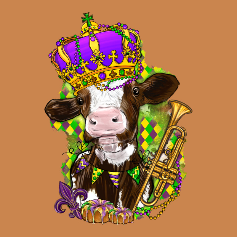 Mardi Gras Cow Heavyweight Hoodie by NancyCooperArtShop | Teevron