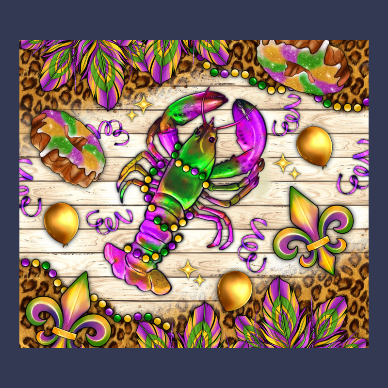 Mardi Gras With Crab Heavyweight Hoodie by NancyCooperArtShop | Teevron