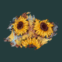 Sunflower Glitter Leather Patch Classic Tee | Teevron