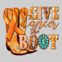 Give Cancer The Boot Kidney Cancer Orange Ribbon Premium Sweatshirt | Teevron
