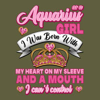 As A Aquarius Girl I Was Born With My Heart On My Sleeve And A Mouth Vintage Tee | Teevron