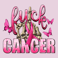 Fuck Cancer With Butterflies Ladies Tee | Teevron