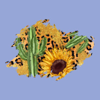 Cactus Leopard Sunflower Glitter  Patch Classic Tee | Teevron