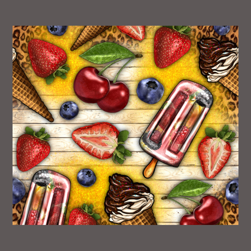 Summer Ice Cream With Fruits Premium Hoodie by TumblerDesignByShophia | Teevron