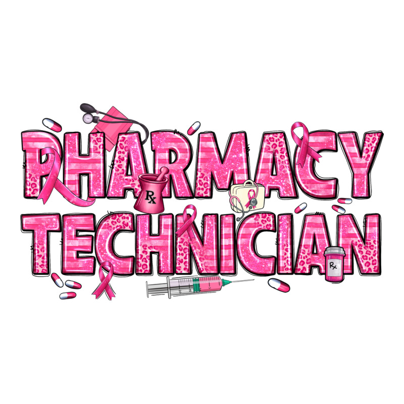 Breast Cancer Pharmacy Technician Ladies Tee by texasbilliewilder | Teevron