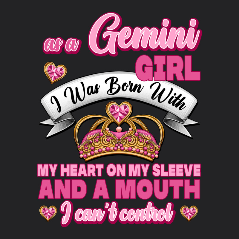 As A Gemini Girl I Was Born With My Heart On My Sleeve And A Mouth Vintage Tee by Jasminsmagicworld | Teevron