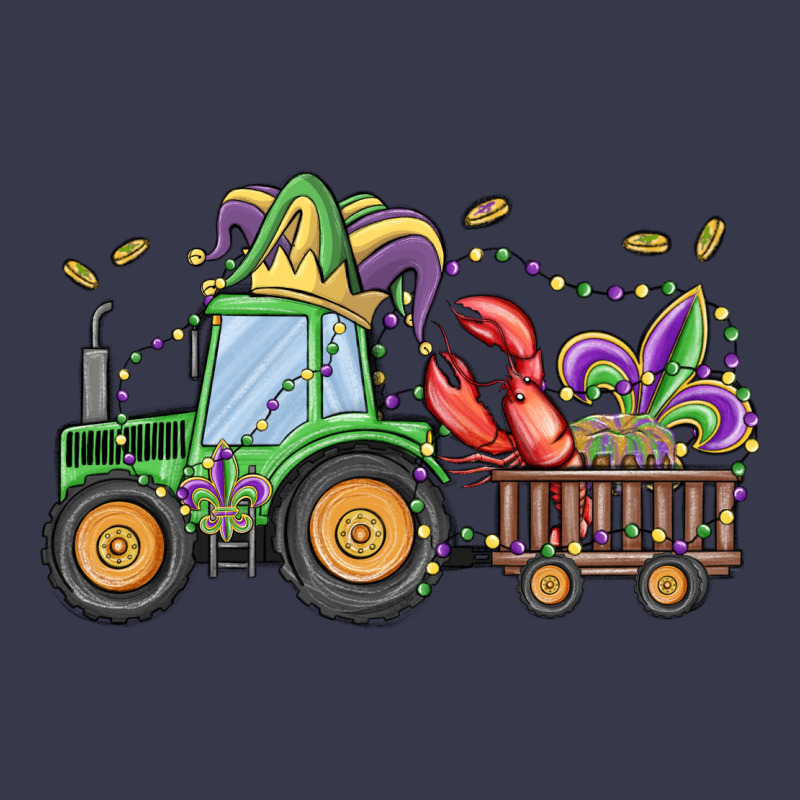 Mardi Gras Tractor Long Sleeve Tee by MaliasSmallBusiness | Teevron
