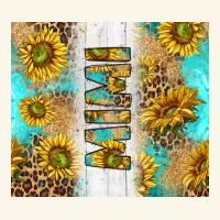 Western Mother's Day Mimi With Turquoise And Sunflowers And Leopard Tu Premium Hoodie | Teevron