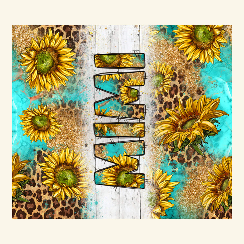 Western Mother's Day Mimi With Turquoise And Sunflowers And Leopard Tu Premium Hoodie by TumblerDesignByShophia | Teevron